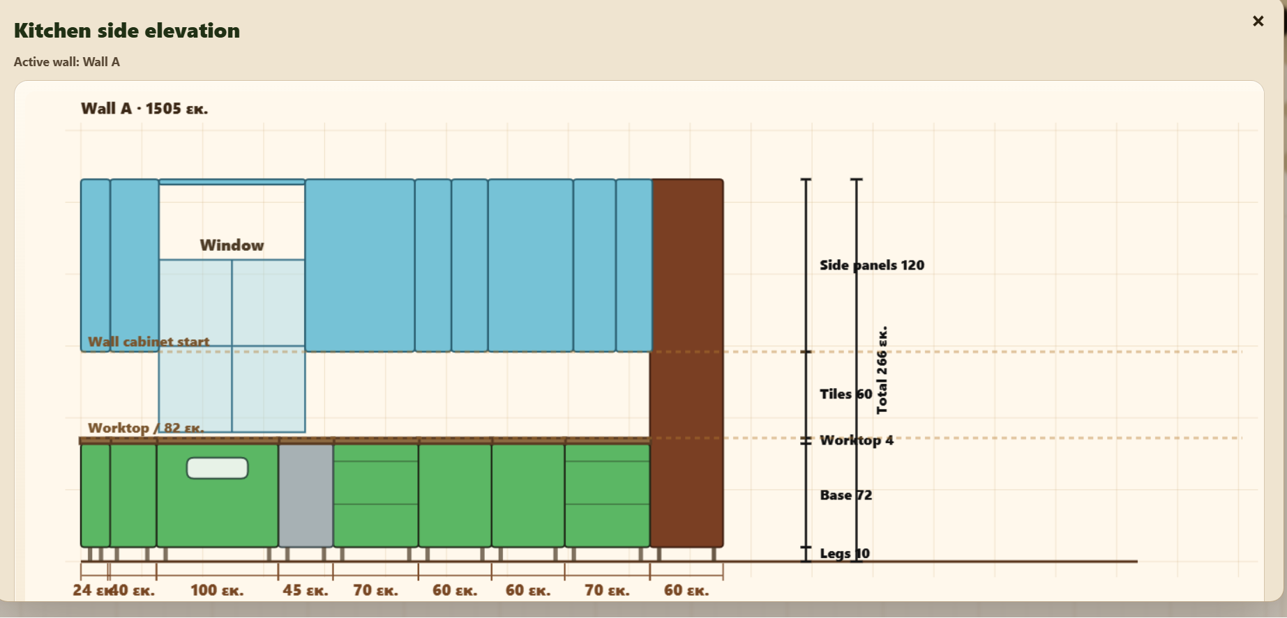 DesignPro: a real kitchen planner with 2D, 3D and technical tools